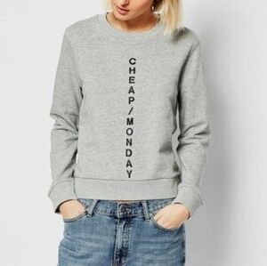 𝅺cheap MONDAY Diagonal Win Crewneck Cotton